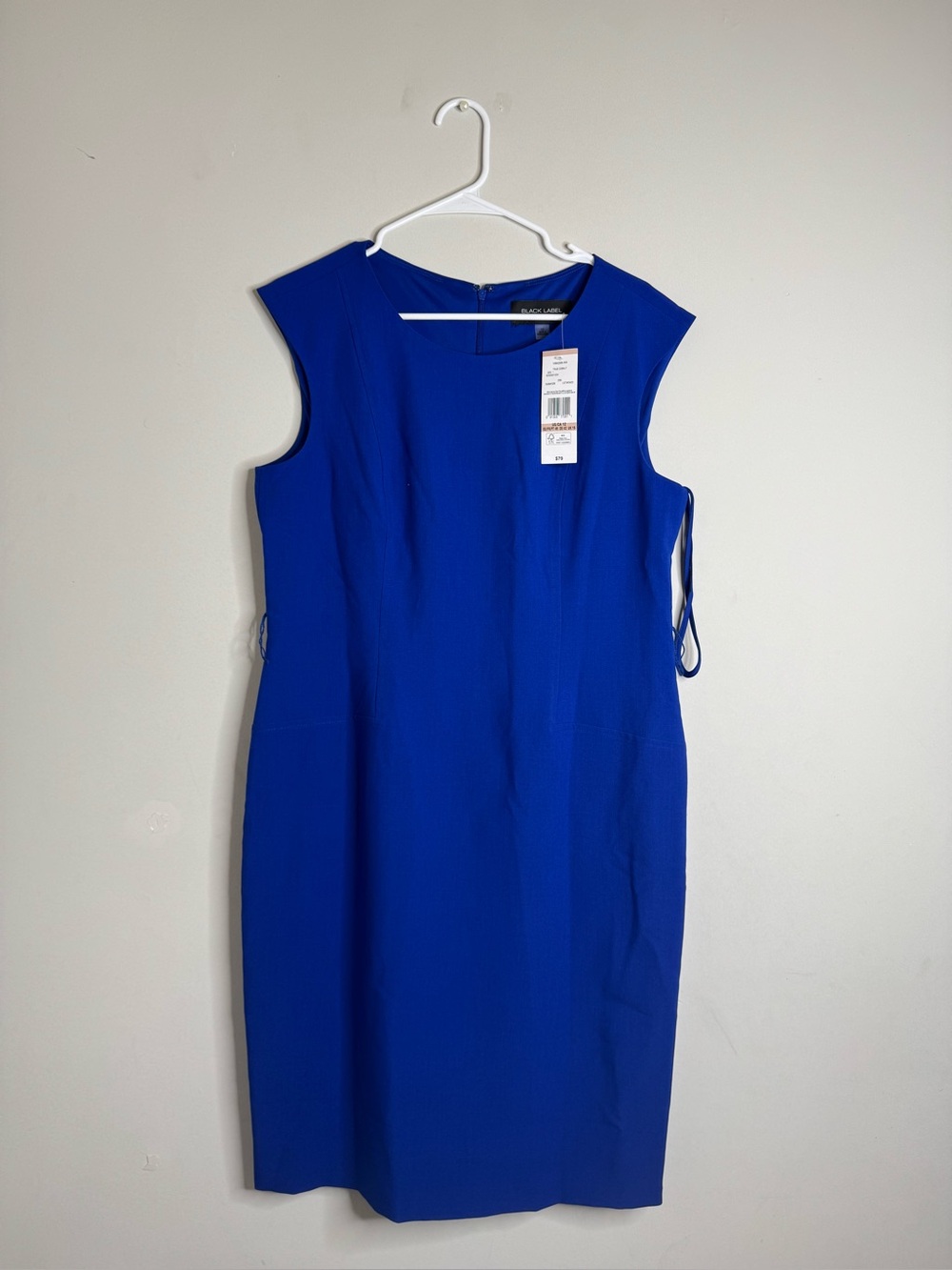 Black Label Cobalt Blue Midi Sheath Dress
